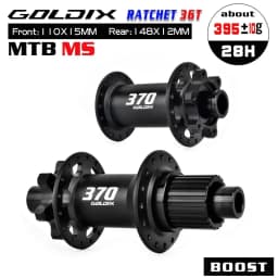 GOLDIX M370 28H Boost MTB Hub J-Bend 36T Ratchet 6-Bolt Disc Sealed Bearings HG XD MS Front Rear Mountain Bike Wheel Hub Parts