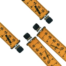 Suspenders Man For Pants 2" Wide Adjustable and Elastic Braces X Shape With Strong Clips - Heavy Duty Elastic Braces For Men