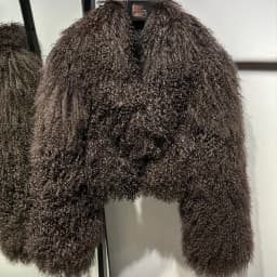 New Brand Women's Real Mongolia Sheep Fur Jacket With Collar Winter Coat Female fur coat