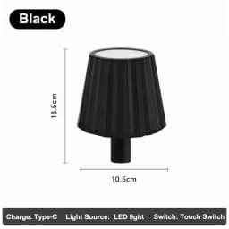 GGbingo LED Bottle Lamp USB Rechargeable Mood Desk Bottle Lamp 2000mAh Touch Stepless Dimmer RGB 3 Color RGB Table Night Light