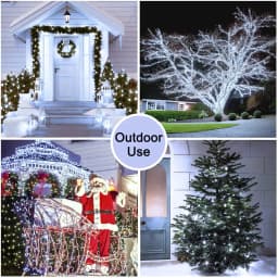 LED decorative fairy string lights for Christmas decoration, outdoor garden lighting, house, courtyard decoration
