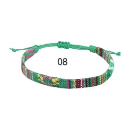 Woven Ethnic Nepal Bracelet Boho Women Men Fabric Thread Rope Hand Wrist Strap Weave Braid Wristband Luck Friendship Knot Bangle