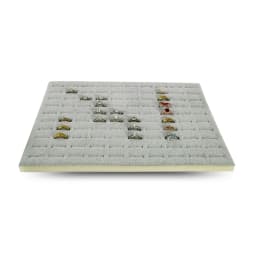 Hundred Positon Ring Display Mat Ring Storage Props Jewelry Tray Inner Liner Jewelry Box Insert Pad DIY Sponge Mat 33.5*22.5*1cm