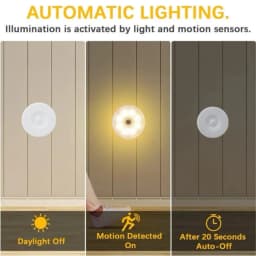 USB Night Light Motion Sensor Light LED Lamp With Switch Rechargeable Inductor Lights For Kitchen Stairs Hallway Closet Bedroom