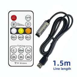Dual Color LED 5V 12V 24V Dimmer RF Wireless Remote Control DC USB Plug 3 Pin 2700-6500K PWM Controller for CCT 5050 Strip Light