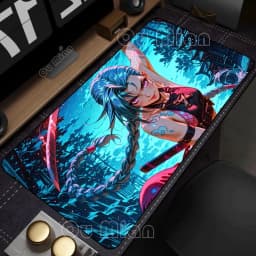 Mouse Pad Gamer Arcane Desk Mat Large Mousepad Gamer Accessories PC Computer Keyboard Deskmat League of Legends Jinx Rubber Mat