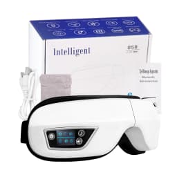Smart Foldable Eye Massager Rechargeable Bluetooth Eye Mask Vibration Massage Relieve Fatigue Portable Eye Relax Care Device