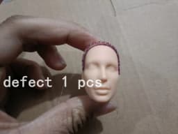 002 1/6 27cm doll head gift for girl collection toy with hair baby head make-up nuannuanmengwu dongcheng qibaoleyuan