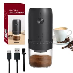 Portable USB Electric Coffee Bean Grinder 40 Gears Adjustable Rechargeable Mini Coffee Machine for Household Use