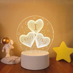 3D LED Lamp Creative 3D LED Night Lights Novelty Illusion Night Lamp 3D Illusion Table Lamp For Home Christmas Decorative Light