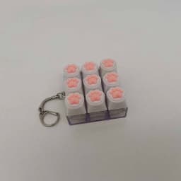 Silicone Soft Cat Claws Keychain Key Ring Pendant Mobile Phone Backpack Pendant Desktop Accessories Decompression Press Tools