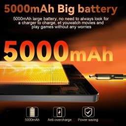 KOOMDIGI 10.1 Inch Android 13 Tablet 24GB RAM 128GB ROM MTK6763 Octa Core 4G LTE 5G WiFi IPS 800x1280 HD Display 5000mAh Dual Camera