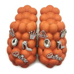 2025 Summer New Bubble Slippers Women Toe-covered Massage Sandals Creative Peanut Shoes Herringbone Slippers Beach Flip Flops