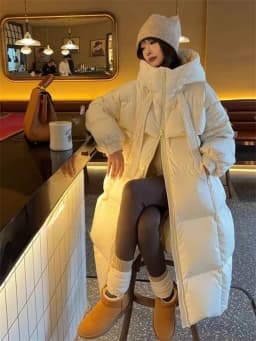 Пуховики 2026 Winter Long Jacket Women Puffer Casual Streetwear Oversized Loose Hooded Coats Thick Cotton Parkas Down Overcoat
