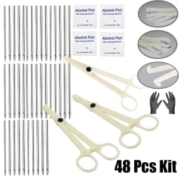 98/69/48/7PCS Piercing Tool Kit Professional Ear Nose Piercing Needles Clamp Glove Marker Pen Tragus Lip Navel Piercing Tool Set