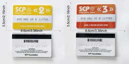 High Quantity Text Clear Letters Printed PVC SCP Hard Card Patches,top Hardboard,hardcard 8.5*5.5CM WF23461