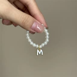 For Mini Labubu Pendant Accessories Letter Pearl Necklace For 4.0 Labubu Pin for Love Series Doll Accessories Dolls' Decoration