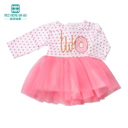Doll Clothes for 43-45cm New Born American Doll Fashion T-Shirt Overalls Princess Gauze Skirt Gift for Girls