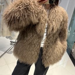 YOLOAgain 2025 Winter Warm Women's Real Mongolia Sheep Fur Jacket Plus Size 8XL Sheep Fur Coat
