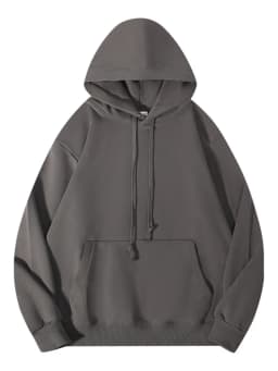 Solid Oversize Hoodies For Women Pocket Casual Loose Hooded Sweatshirt Woman Autumn Cotton Terry Hoodies Women Oversize Pullover