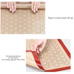 Macaron Silicone Baking Mat Cookie Pad Nonstick Rolling Dough Mats Baking Gadget Oven Sheet Pan Liner Cake Bakeware Kitchen Tool