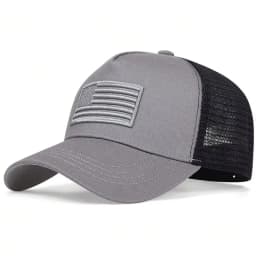 Unisex American Flag Embroidery Baseball Net Caps Spring and Summer Outdoor Adjustable Casual Hats Sunscreen Hat Sports Cap