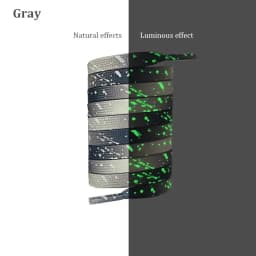 Flat Fluorescent Luminous Shoelaces for Sneakers Glow-in-the-dark Printing Cashew Flower Splash Ink Shoe Laces for AF1 Woman Man