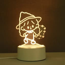 Heart Love Acrylic 3D Night Light USB DIY Kids Bedroom Night Lamp for Valentine's Day Decor Christmas Wedding Cute Gifts 2023
