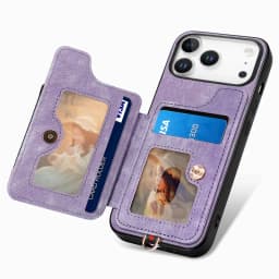 RFID Magnetic Wallet Ring Holder Card Solt Leather Case For iPhone 17 Pro Max 16 15 Plus 14 13 12 11 17Air 16E Bag Stand Cover