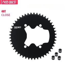 PASS QUEST 110 Bcd 4 Bolt Chainring Narrow Wide for SHIMANO R9200 R8100 R7100 Crank 42T-60T 9-12 Speed 110BCD Chainwheel