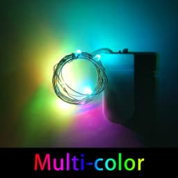 Mini LED String light 2M Silver Wire Fairy Lights for Garland Home Christmas Wedding Party Decoration Powered by CR2032 Battery