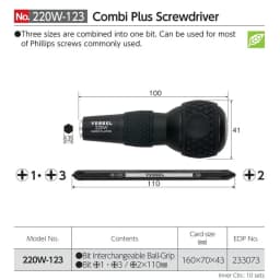 Japan VESSEL 220W/230W/270BW Series Ball Screwdriver Replacement Bits - Phillips/Metric, Electric Screwdriver Multi-Tools