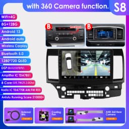 4G Carplay Android Auto Multimedia for Mitsubishi Lancer 2007-2017 Autoradio car intelligent systems 2din Screen 7862 Head Unit