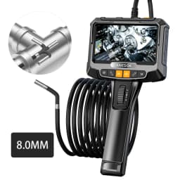 360 ° Rotating Dual-Lens Endoscope, 3.9MM 5-Inch IPS Endoscope Inspection Camera, Automotive Mechanical Industrial Endoscope