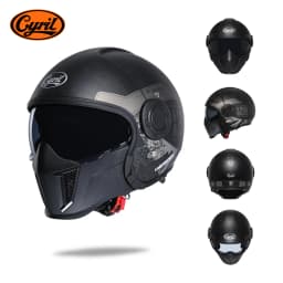 Modular Motorcycle Helmet Double Lens Full Face Motorcycle Helmet Man Woman Retro DOT Open Face Motorcycle Helmets Casco Moto
