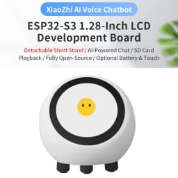 DeepSeek XiaoZhi AI Voice Chat Robot ESP32-S3 1.28 Inch LCD Development Board Touch Battery Optional SD Play Weather Clock