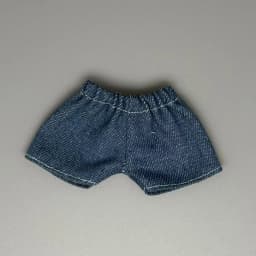 Only clothes, no dolls for 17cm labubu denim shorts 15cm figurine Labubu universal summer shorts Versatile and changeable pants