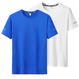 2pcs T-shirt for Men Plus Size 6XL/7XL Sport Quick Dry T-shirt Round Neck Big Size Short Sleeve Oversize Fitness Running T Shirt