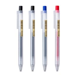 0.5mm Press Gel Pen Blue/Black/Dark Blue/red Ink MUJIs Refills Rod Handle Ballpoint School Office Student Writing Stationery