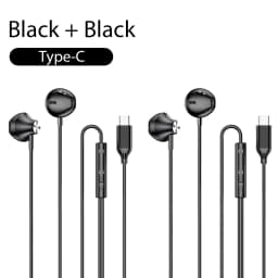 Wired Headphones For ios Android In Ear Earphones HiFi Surround Sound USB Type C Music Gaming Earplugs For iPhone 17 Pro Samsung