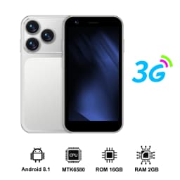 SERVO Mini Android Smartphone 3.0" Touch Screen 3G Dual SIM 2GB+16GB Face Unlock HiFi Sound WiFi Hotspot GPS Pocket Mobile Phone