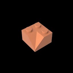 Gobricks GDS-721 Slope brick2x2 45 Roof tiles with concave slope compatible with lego 3046 children's DIY Educational
