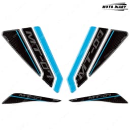 Motorcycle Fuel Tank Stickers 3D Tank Top tail fairing Decals Waterproof For MT-07 MT 07 MT07 2021 2022 2023 2024