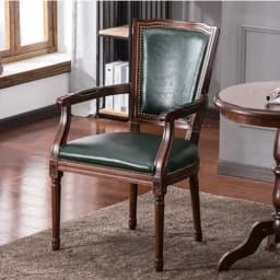 Armrest Beautiful Dining Chairs Wood Rustic European Designer Leather Chair Ergonomic Office Desk Sillas Comedor Home Furniture