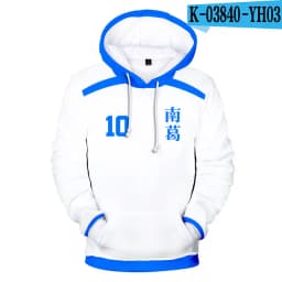 3D Print Anime Captain Tsubasa Ozora Tsubasa Kojiro Hyuga Costume Unisex Hoodie Zipper Hooded Jacket Soccer Jerseys Uniform