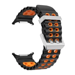 NEW Marine Silicone Strap for Samsung Watch Ultra 47mm Bracelet No Gaps Sport Two-Tone Band for Galaxy 8 Ultra Watchband Straps
