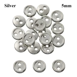 20Pcs Metal Doll Buttons For Doll Clothes Sewing Accessories Round Mini Buttons 3/4/5/6mm For 1/12 1/6 Diy Doll Clothing Buckles