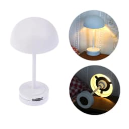 1:12 Scale Dollhouse Mini Table Lamp Modern Furniture Model Miniature Bedside Reading Lamp Toys Doll House Room Light Decor