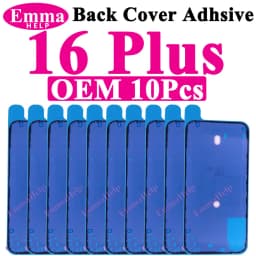 10pcs Waterproof Seal Sticker Back Cover Side For iPhone 16 Plus 15 Pro Max 14 17E Front LCD Display Adhesive Glue