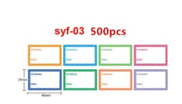 Safe Date Food catalog Storage Self-adhesive Label sticker Kitchen refrigerator blank label sticker Office stationery